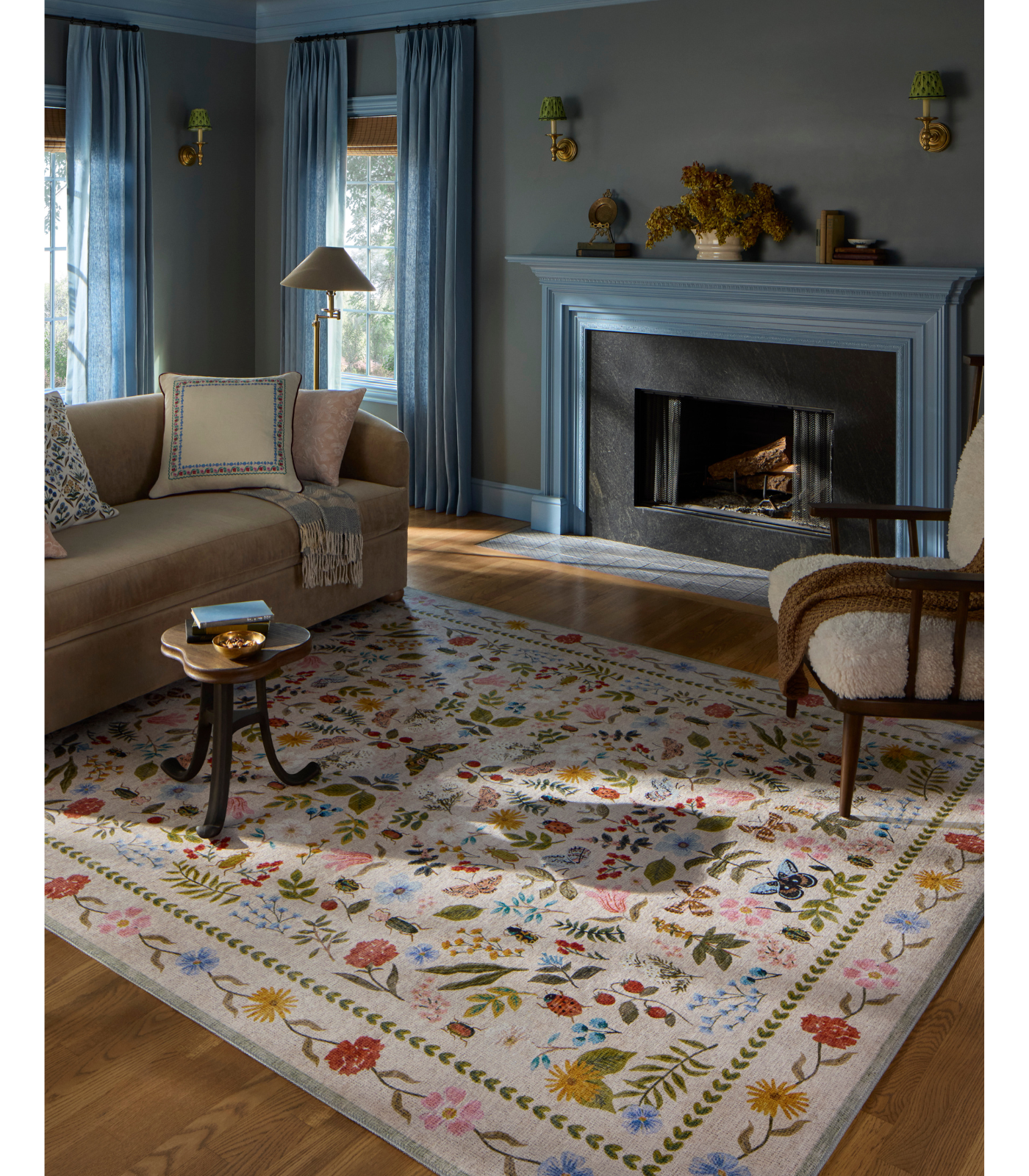 Alfombra Canopy 04 Cream Rifle Paper Co x Loloi (229X290)