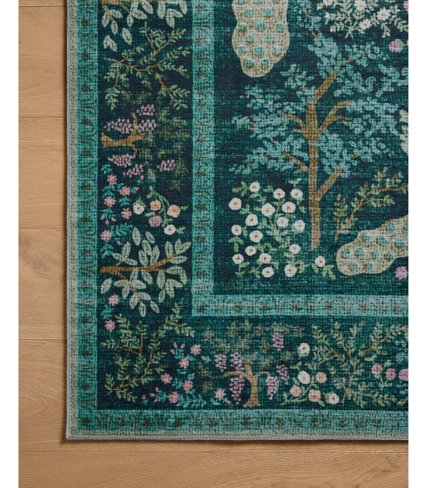 Alfombra Canopy 05 Teal Rifle Paper Co x Loloi (229X290)