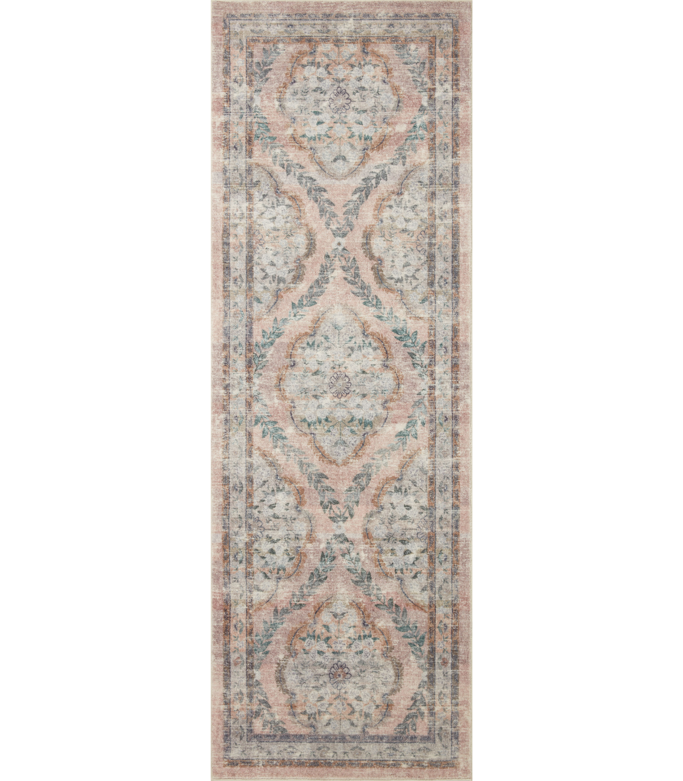 Alfombra Courtyard 02 Chateau Blush Rifle Paper Co. X Loloi (77X229) - Perle&Perle