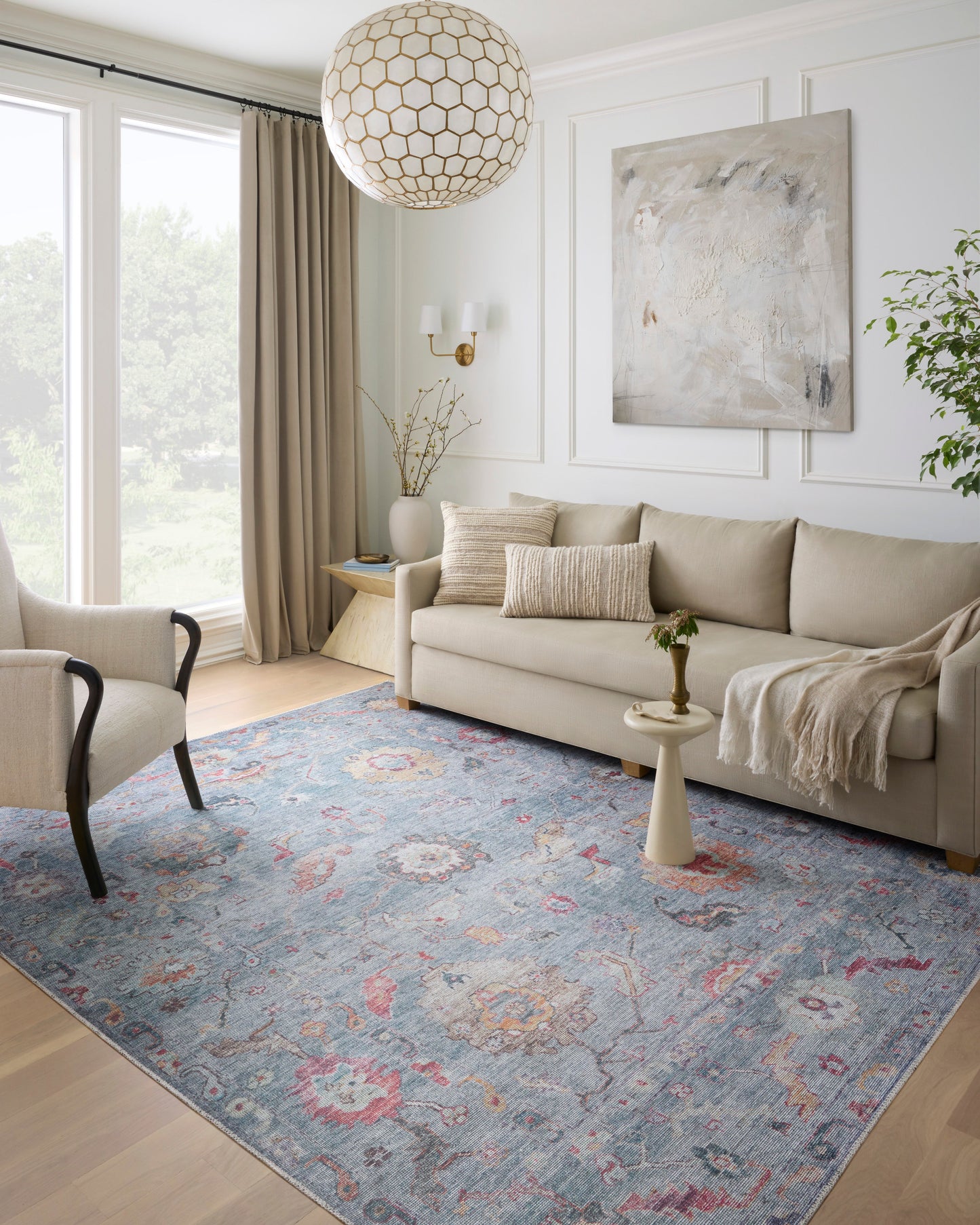 Alfombra Elysium 04 Denim / Multi (77x229)