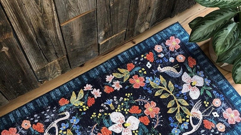 Alfombra Palais 03 Black Multi | Rifle Paper Co x Loloi