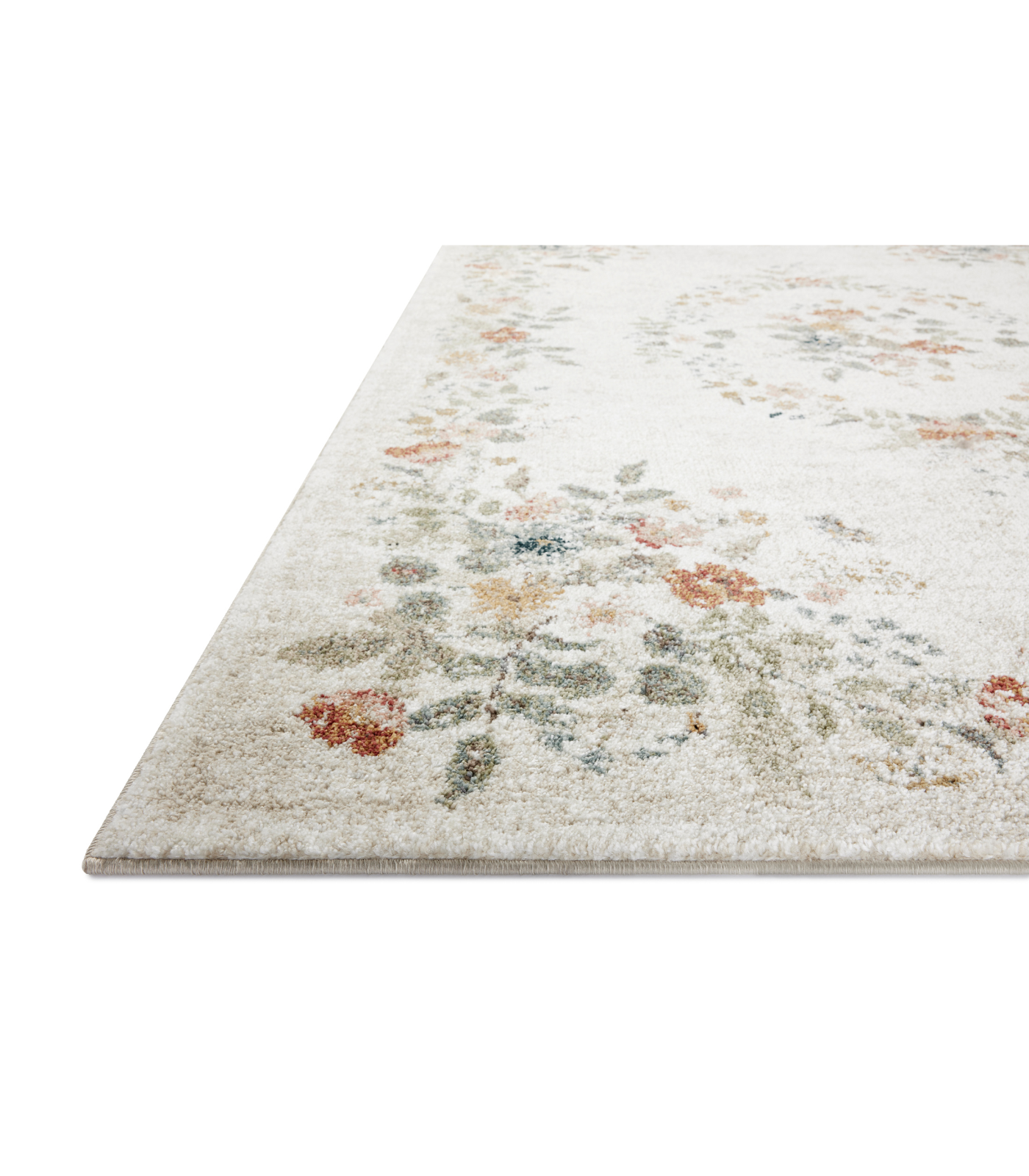 Alfombra Laurel 01 Strawberry Fields Cream Rifle Paper Co. × Loloi (120X170) - Perle&Perle