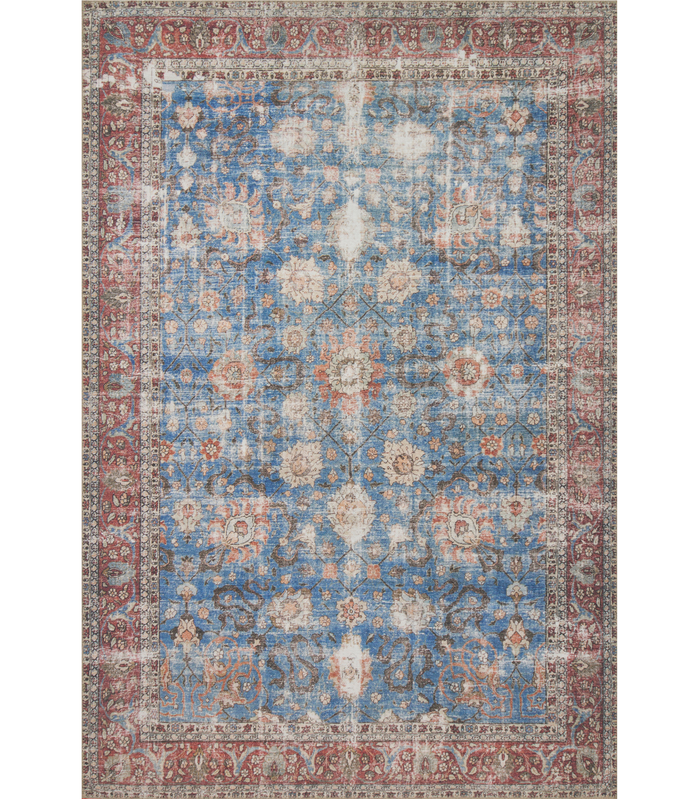 Alfombra Loren 01 Blue|Brick Loloi II (229x290)