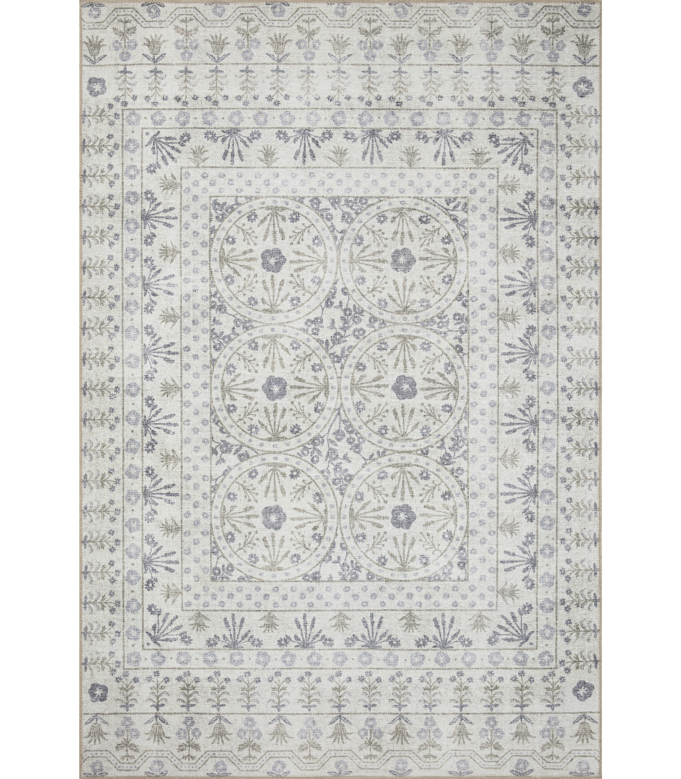 Alfombra Maison 03 Rosette Ivory Rifle Paper Co. × Loloi (229X290)