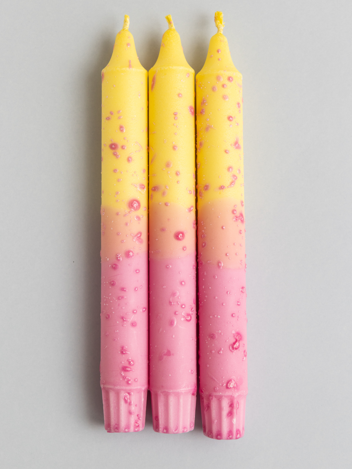 Vela Yellow-Pink & Pink Confeti | 3u