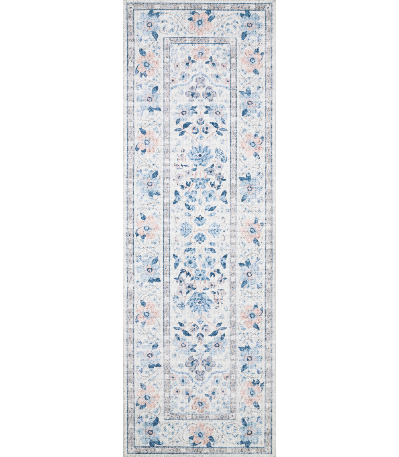 Alfombra Palais 02 Snow Sky Rifle Paper Co × Loloi (77x229)