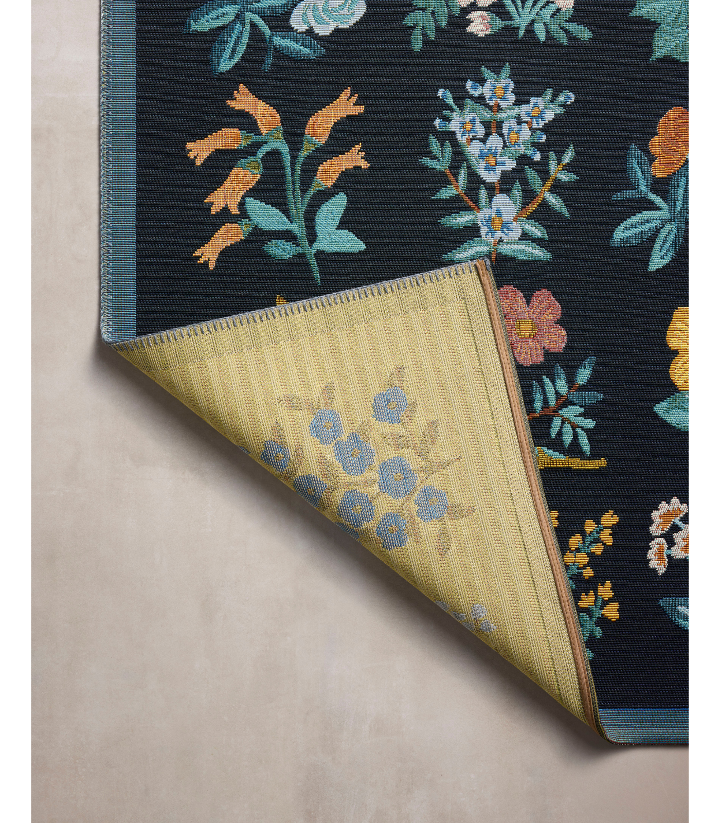 Alfombra Perennial 03 Wildflower Black Rifle Paper Co. × Loloi (161X234) (Interior/Exterior)