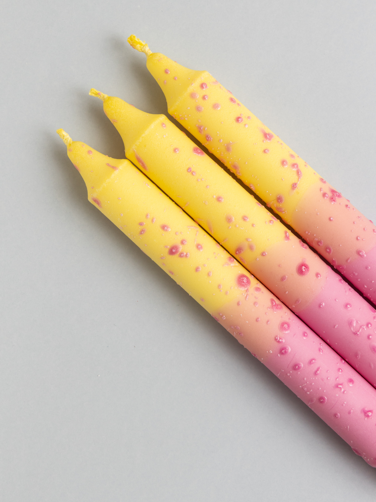 Vela Yellow-Pink & Pink Confeti | 3u