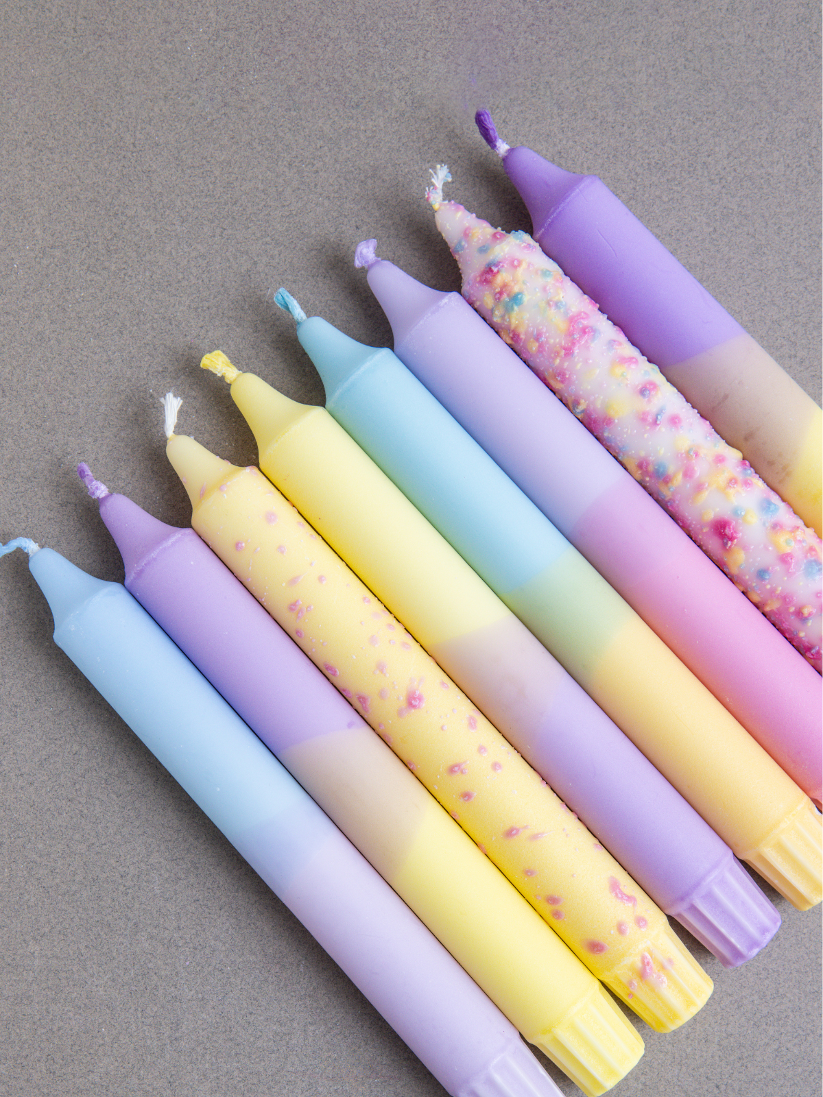 Pack 6 Velas Sorpresa Pastel Mix | 6u