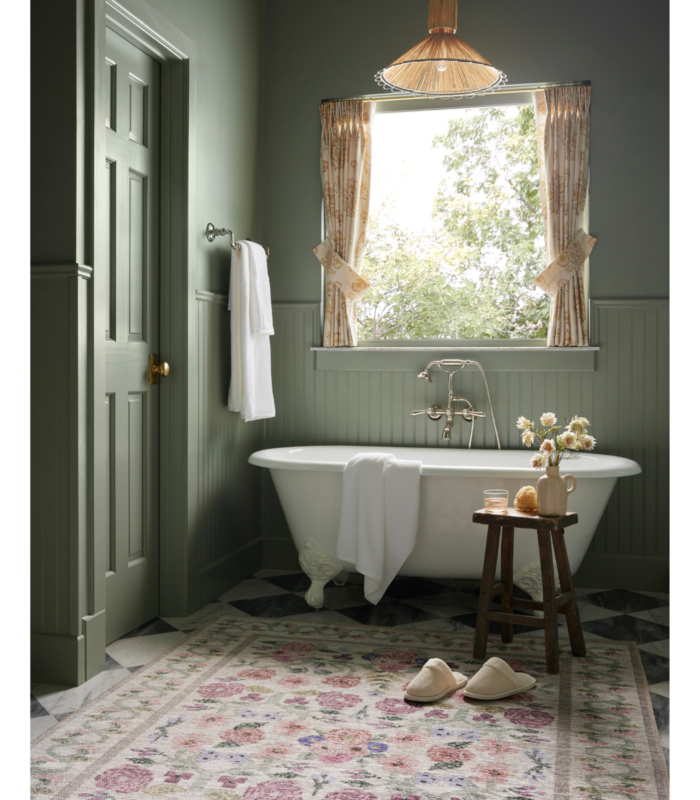 Alfombra Rosa 01 Ivory Rifle Paper Co. × Loloi (256X354)