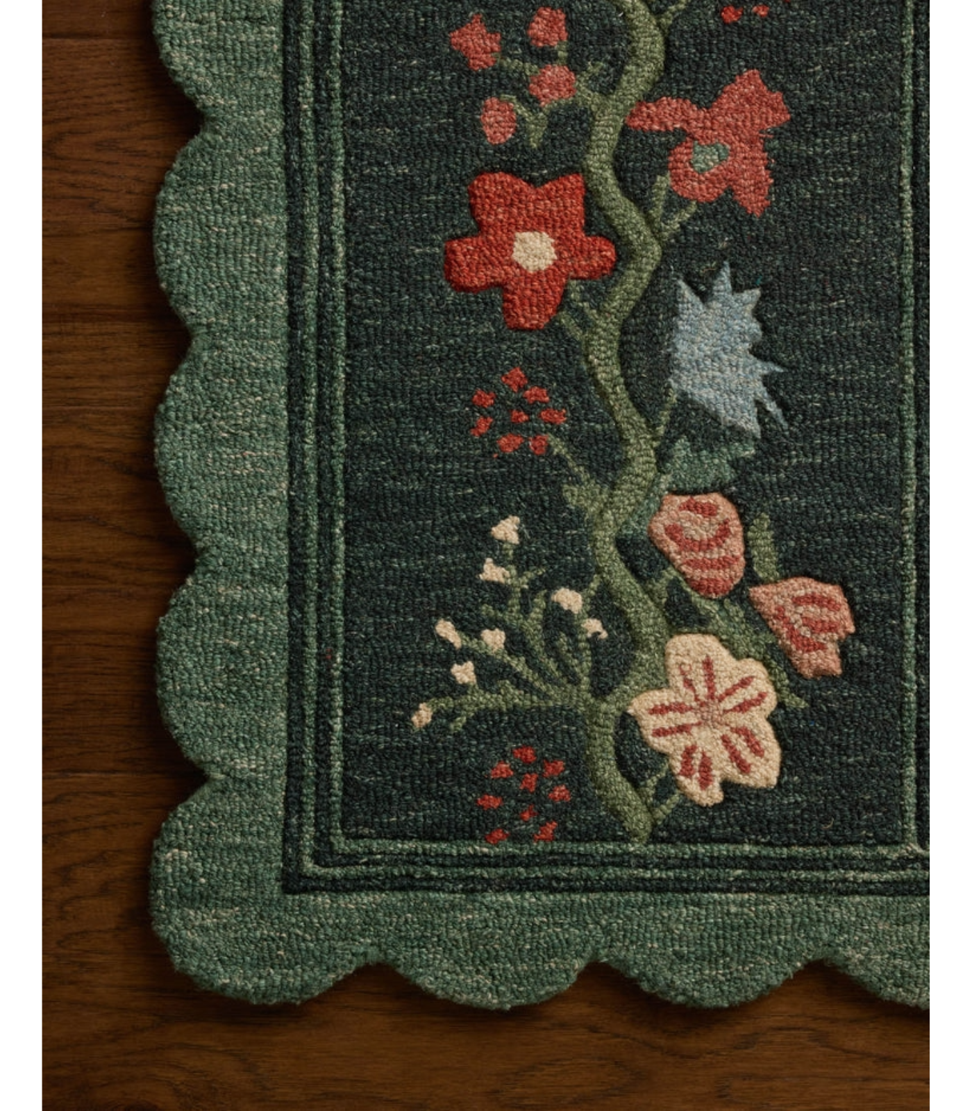 Alfombra Thistle 01 Forest | Multi Rifle Paper Co. × Loloi 153X229 | Preventa