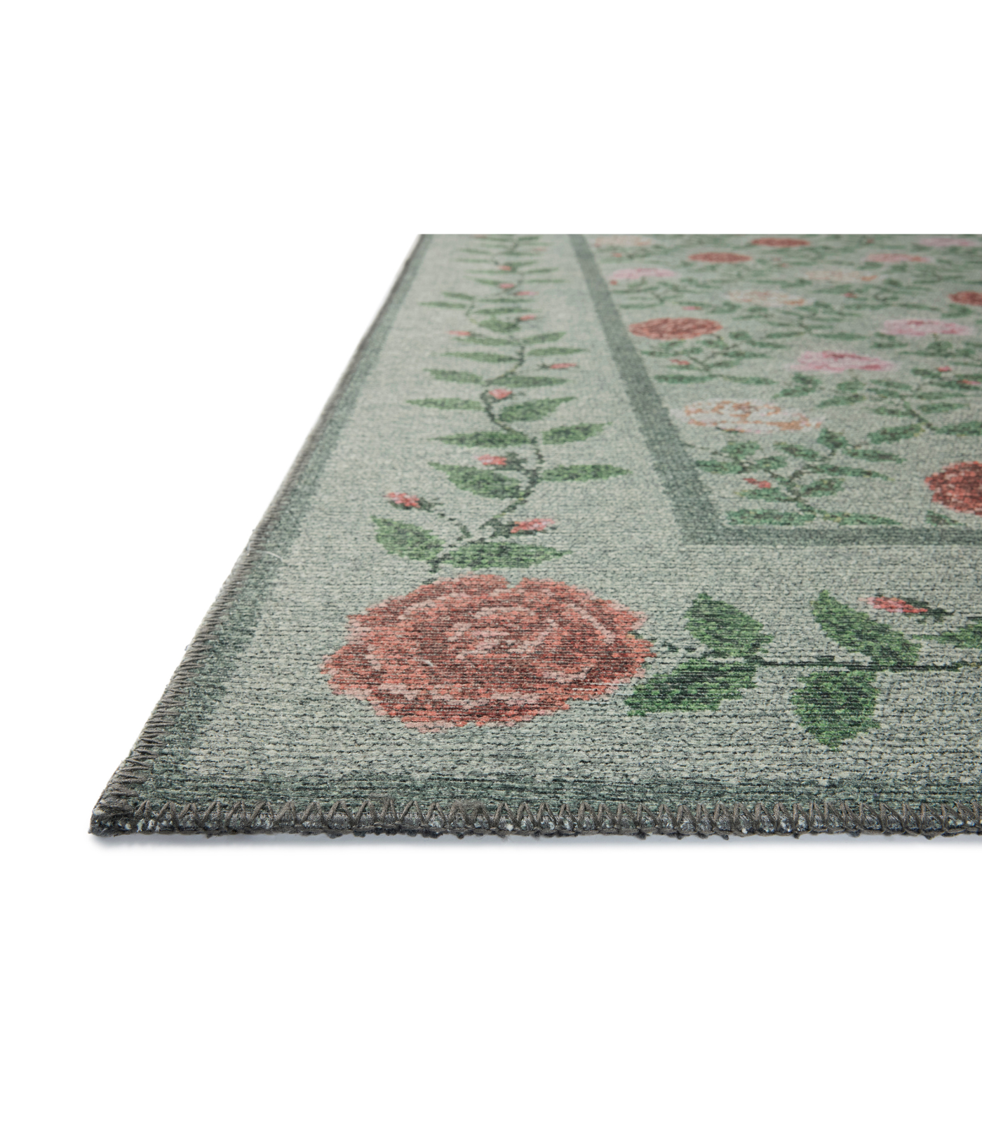 Alfombra Wildwood 02 Green Rifle Paper Co x Loloi (192X274)