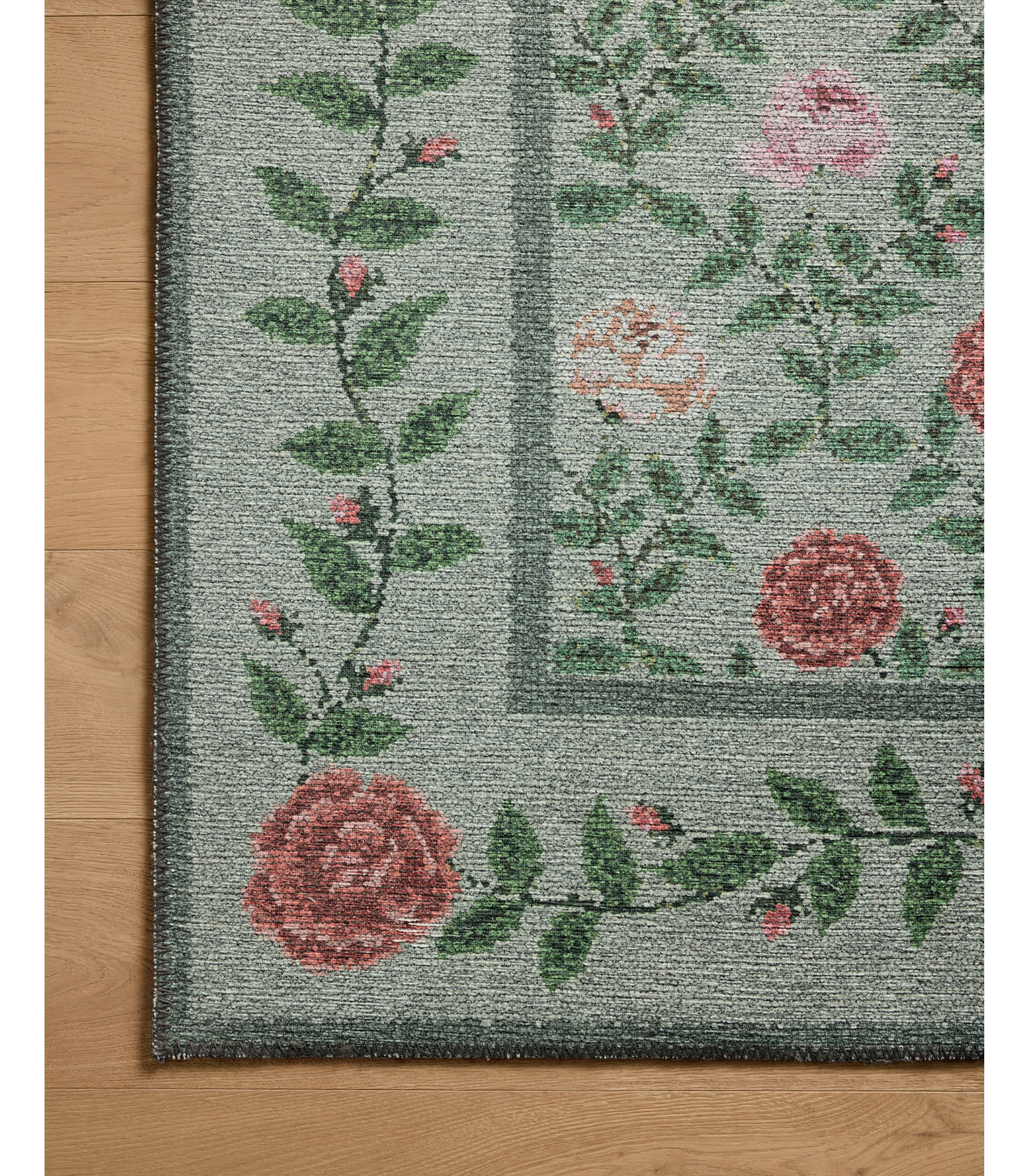 Alfombra Wildwood 02 Green Rifle Paper Co x Loloi (192X274)