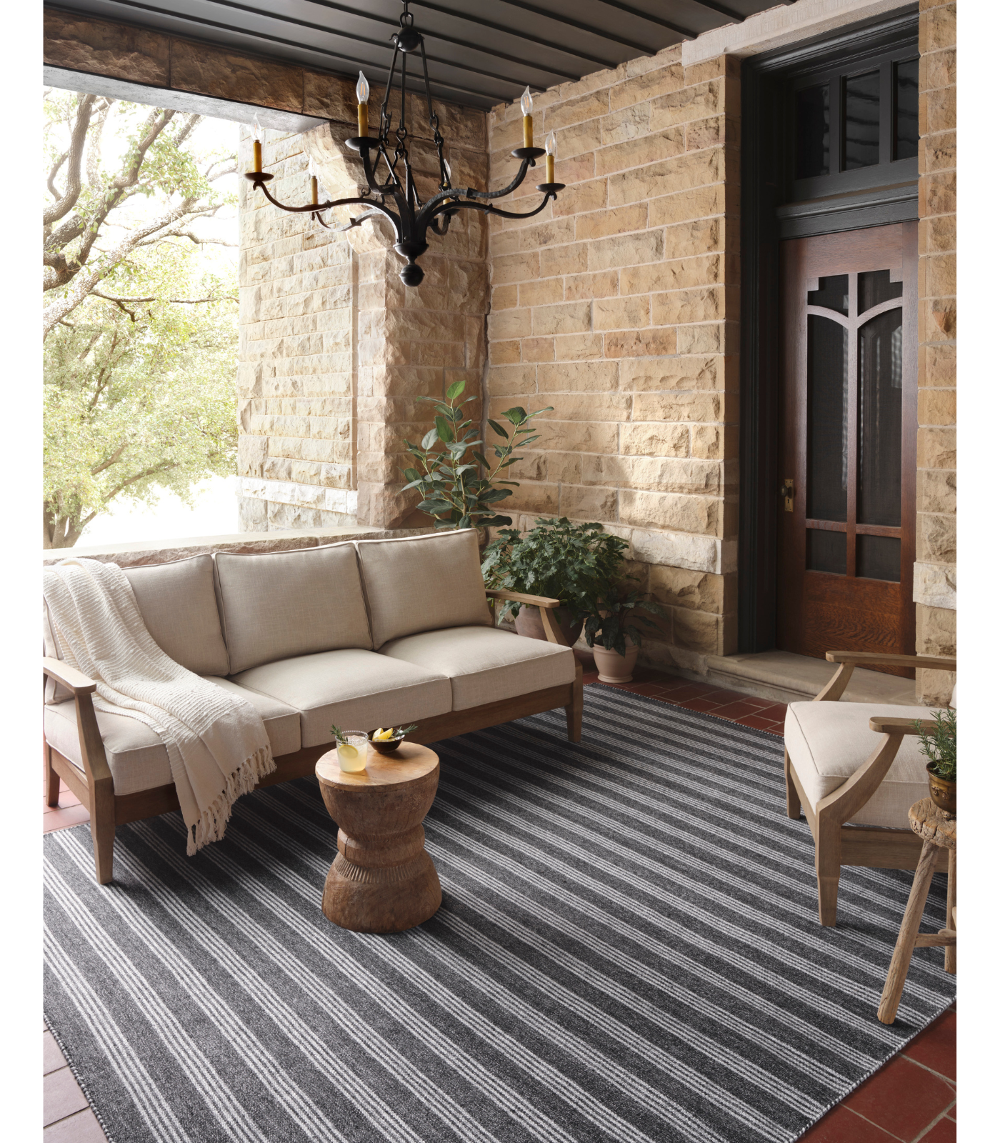 Alfombra Charlie 01 Charcoal|Grey by Magnolia Home - Recycled bottles Terraza (153x229)