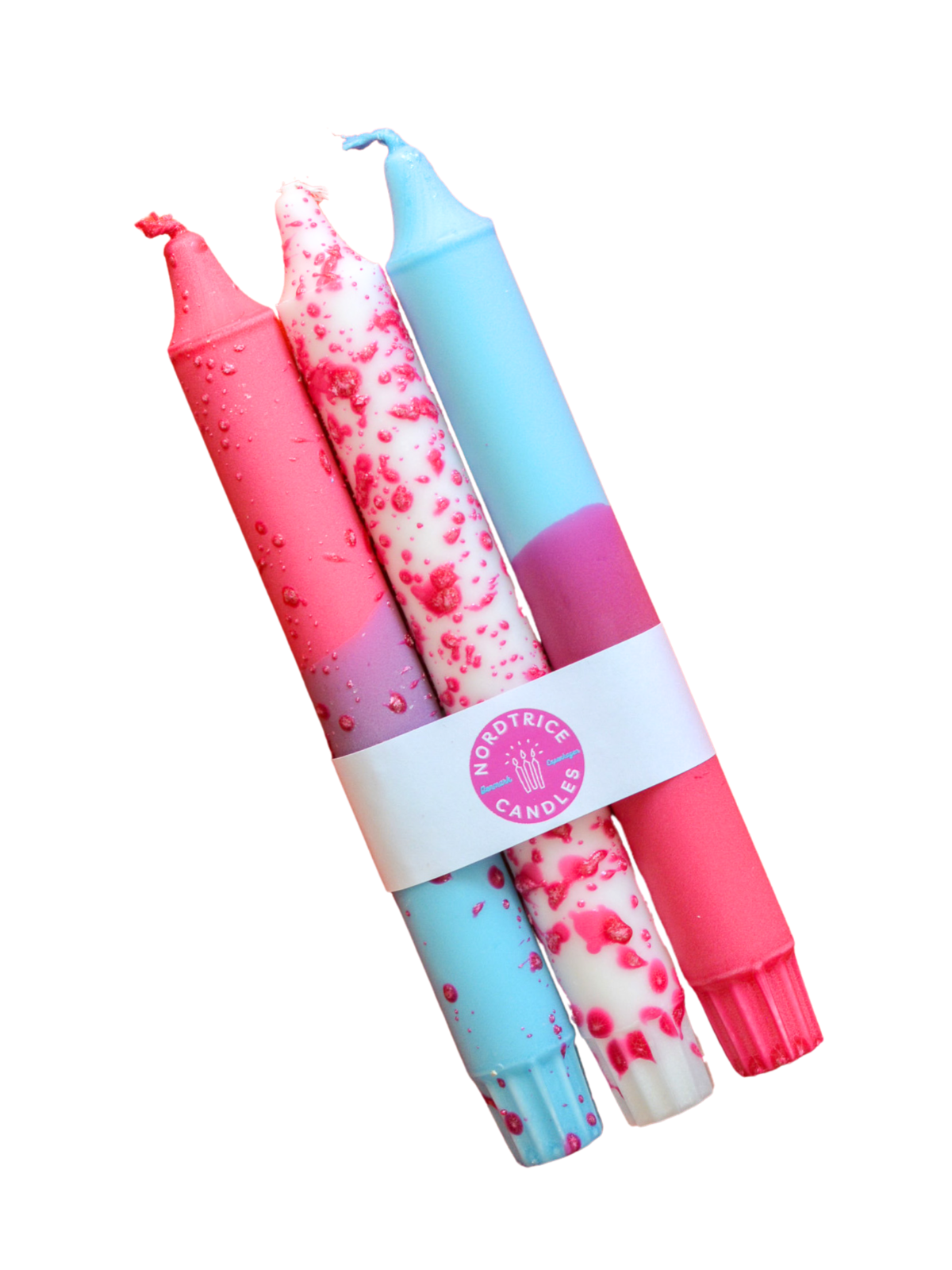 Pack 3 Velas Pink & Fucsia Mix