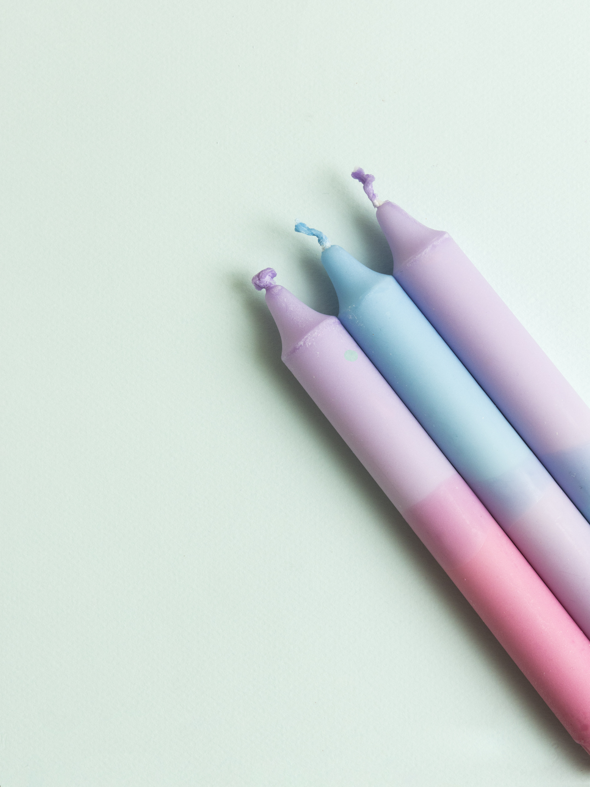 Pack 3 Velas Pastel Mix
