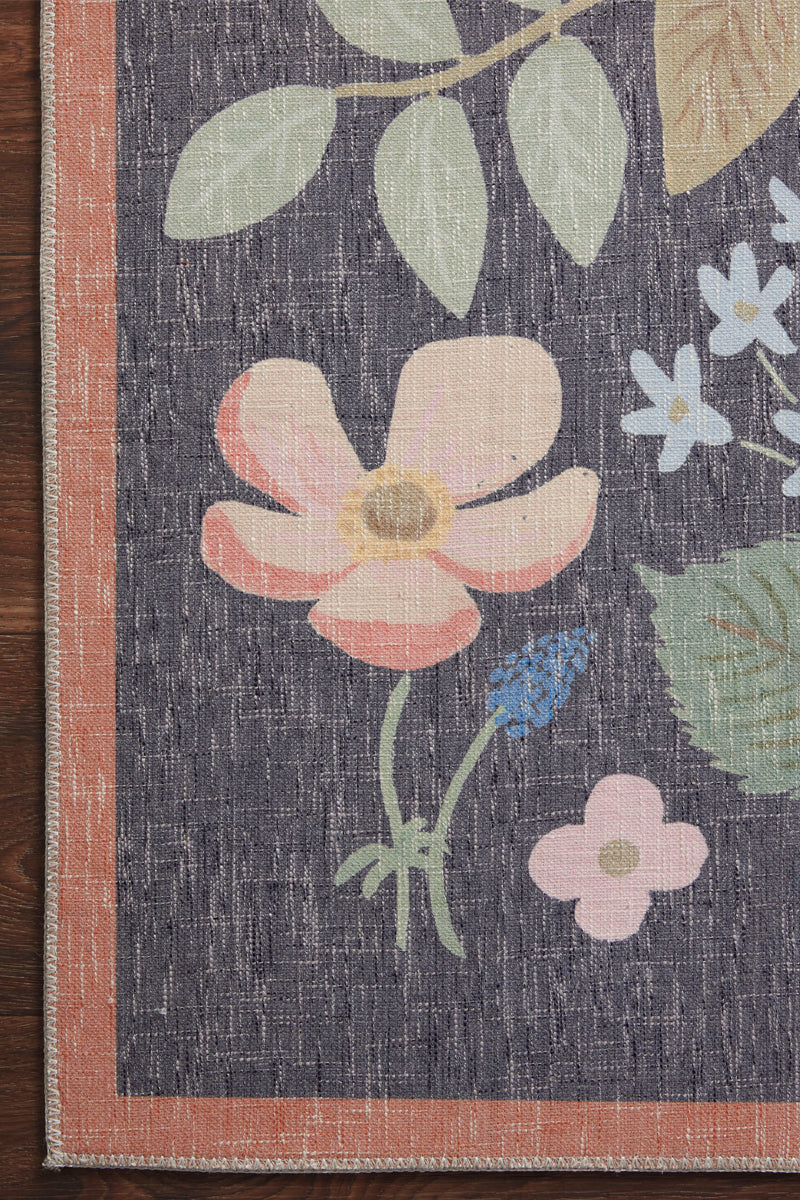 Alfombra Cotswolds 01 Strawberry Fields Black Rifle Paper Co. × Loloi (77x229)