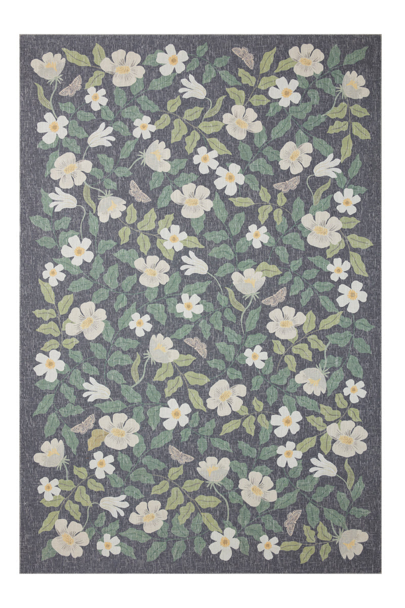 Alfombra Cotswolds 02 Primrose Charcoal Rifle Paper Co. × Loloi (77x229)