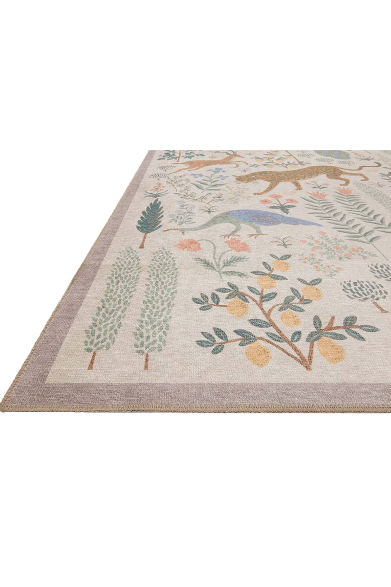 Alfombra Menagerie 01 Les Fauves Cream Rifle Paper Co. × Loloi (153X229)