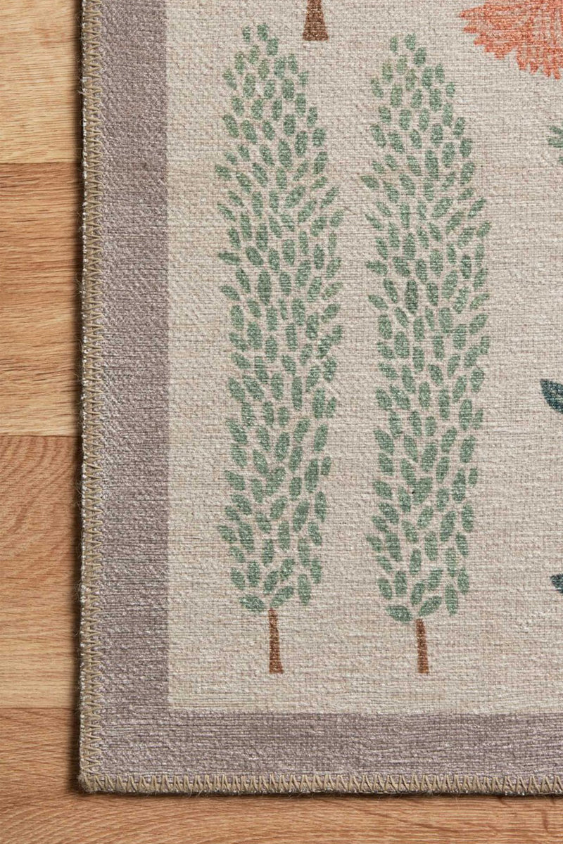 Alfombra Menagerie 01 Les Fauves Cream Rifle Paper Co. × Loloi (153X229)
