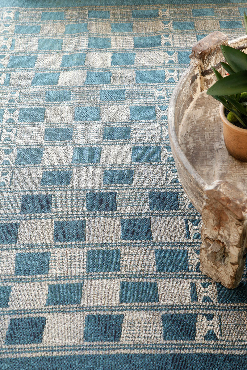Mika Blue Ivory - Terraza (120x180) - Perle&Perle