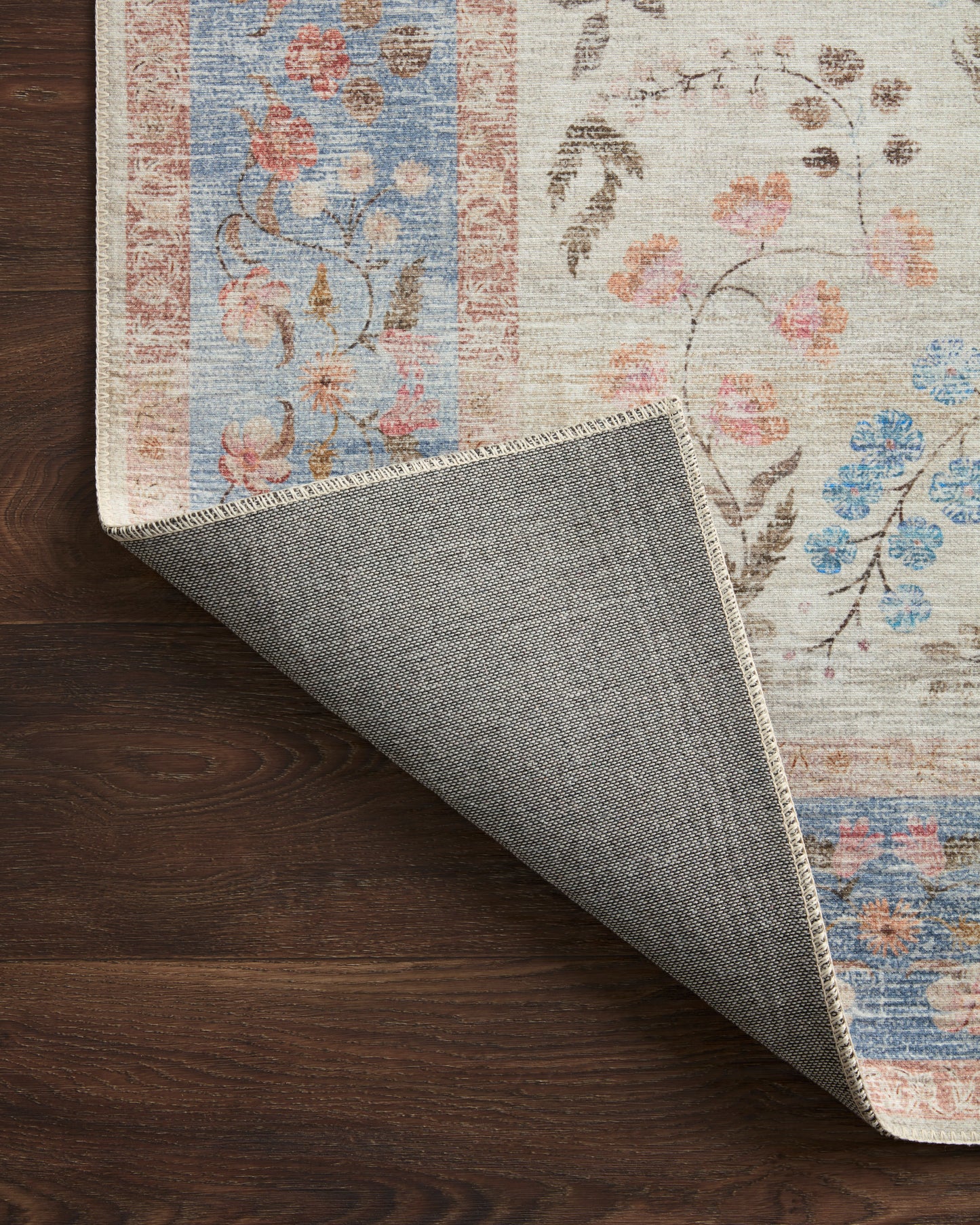Alfombra Palais 04 Ligth Blue Rifle Paper Co × Loloi (77X229)PASILLO