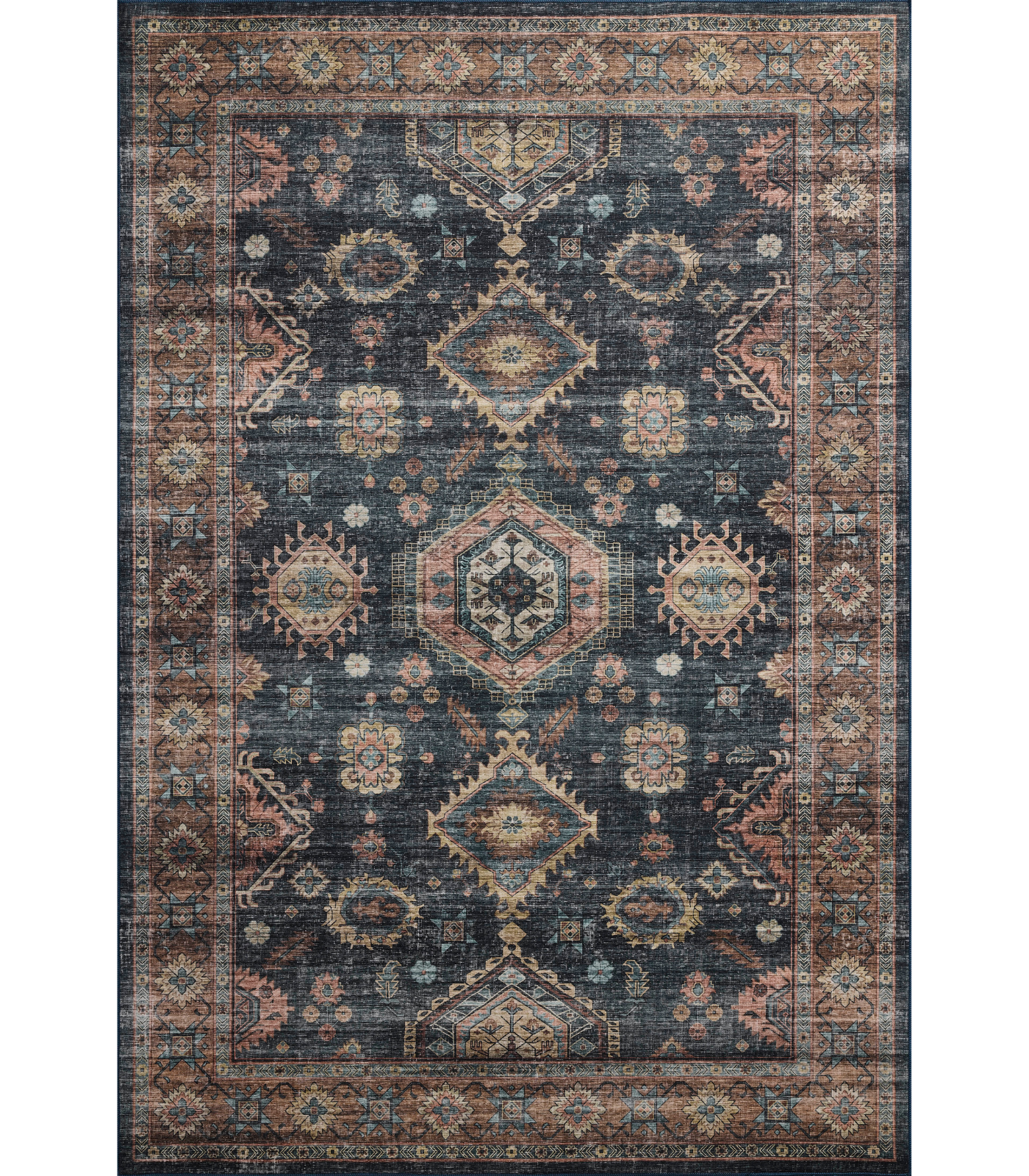 Alfombra Anniston 03 Denim | Sunset (Lavable en Máquina)