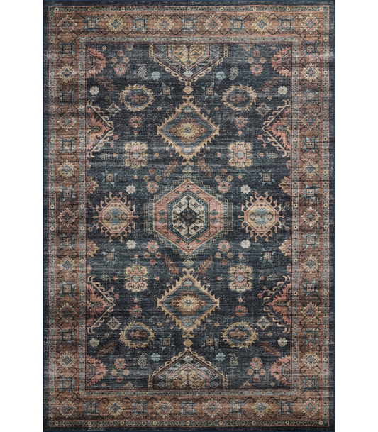 Alfombra Anniston 03 Denim | Sunset (Lavable en Máquina)