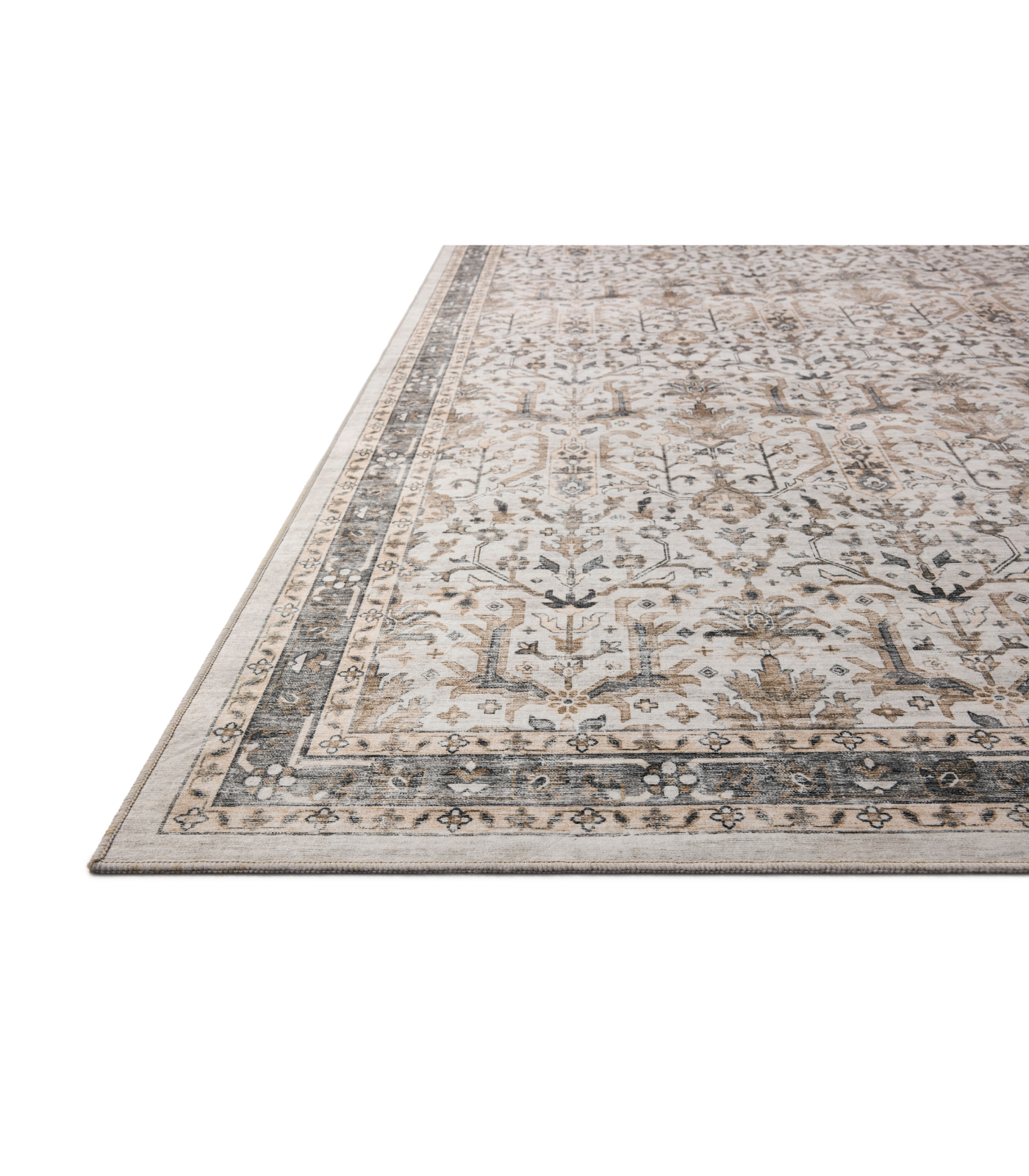Alfombra Anniston 01 Ivory | Stone (Lavable en Máquina)