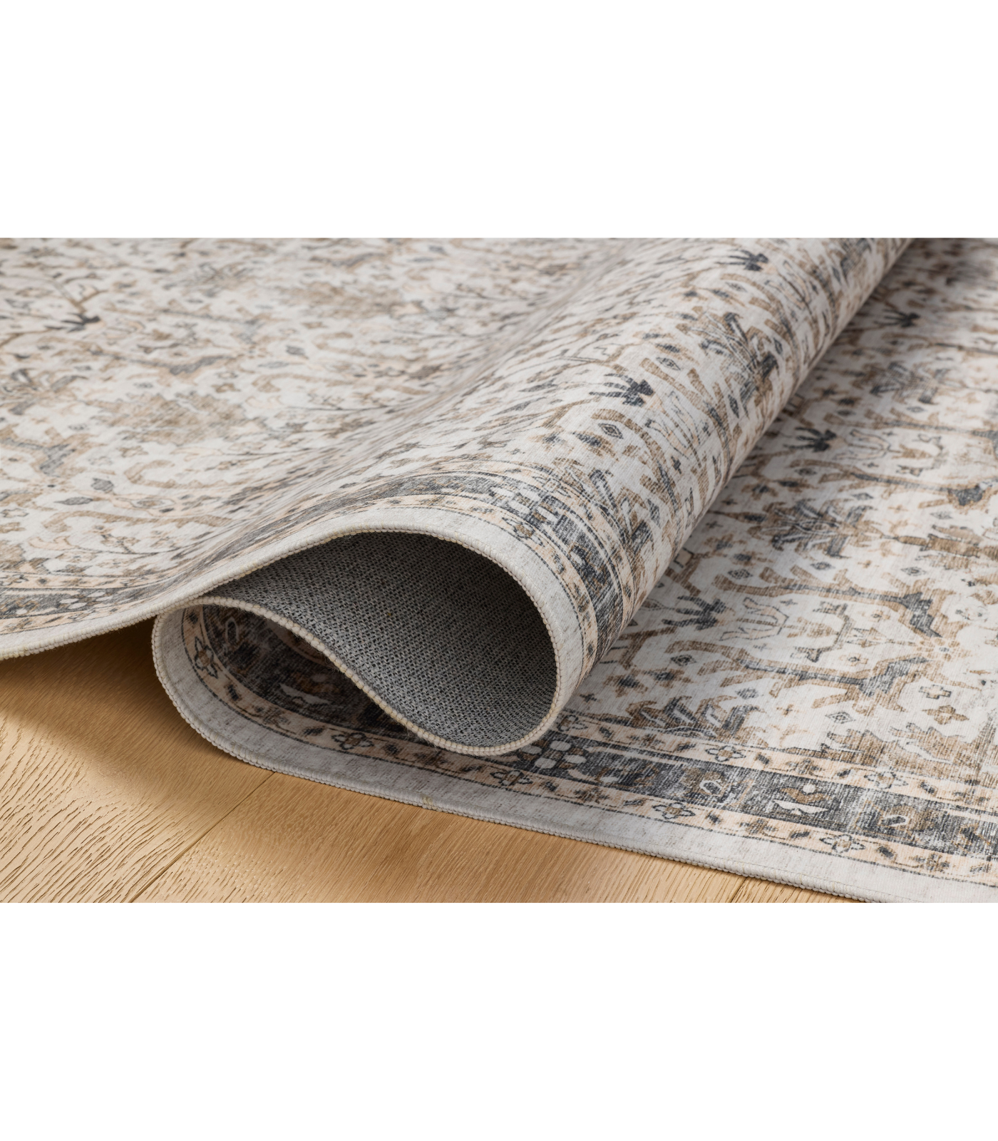 Alfombra Anniston 01 Ivory | Stone (Lavable en Máquina)
