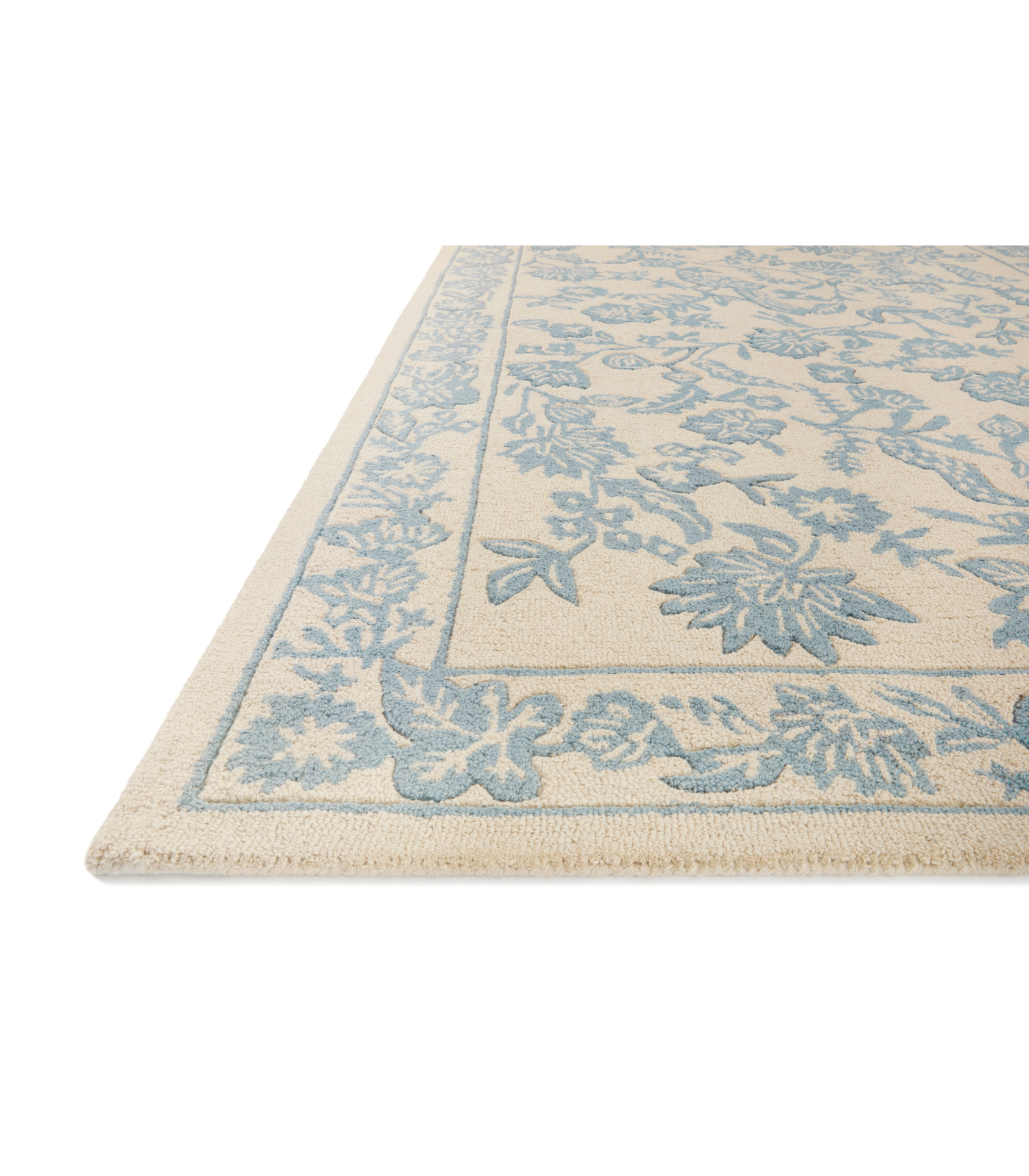 Alfombra Arboretum 01 Aviary Periwinkle Rifle Paper Co. x Loloi(153X229) - Perle&Perle