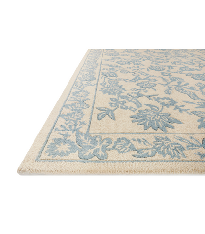 Alfombra Arboretum 01 Aviary Periwinkle Rifle Paper Co. x Loloi(153X229) - Perle&Perle
