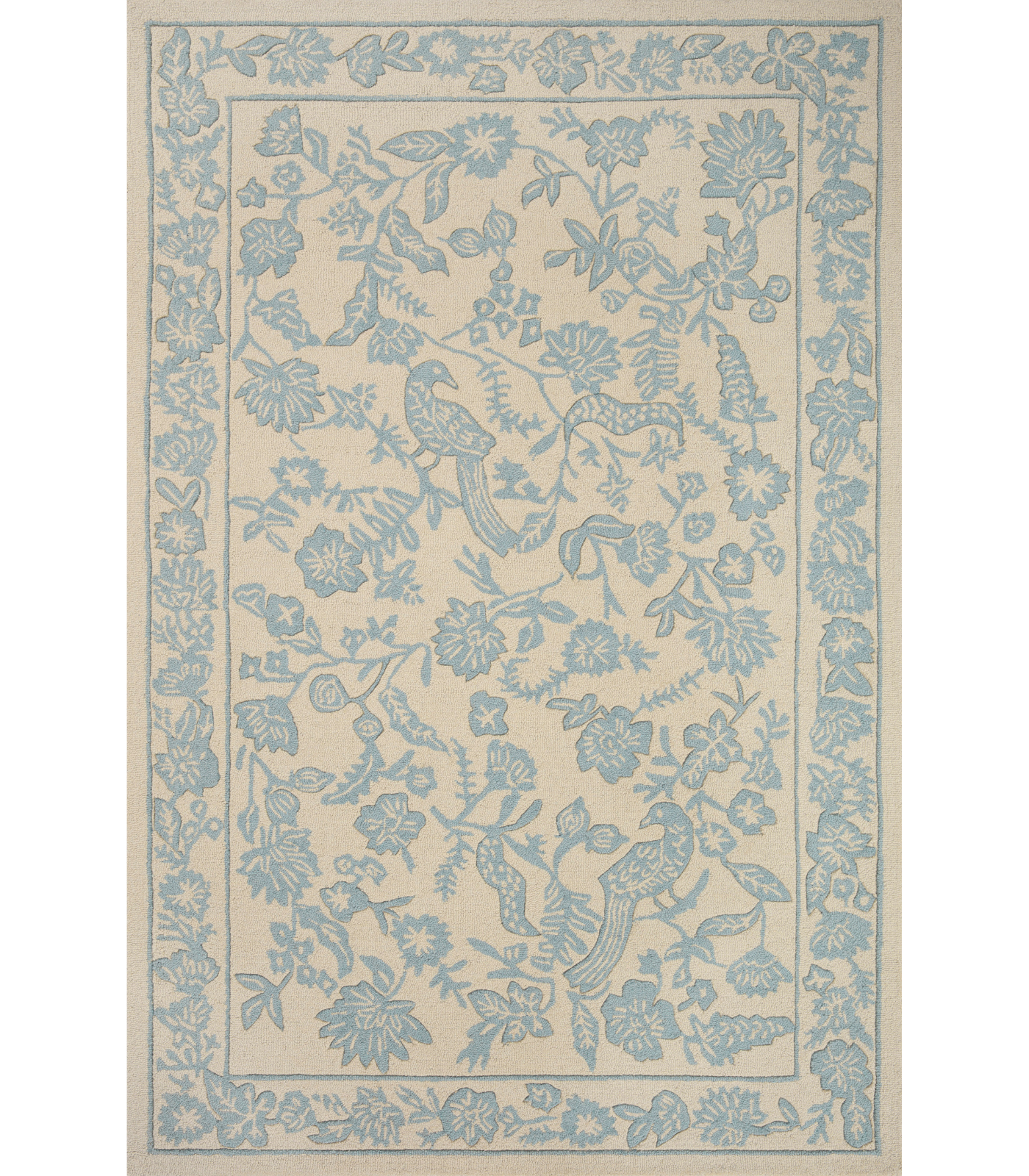 Alfombra Arboretum 01 Aviary Periwinkle Rifle Paper Co. x Loloi(153X229) - Perle&Perle