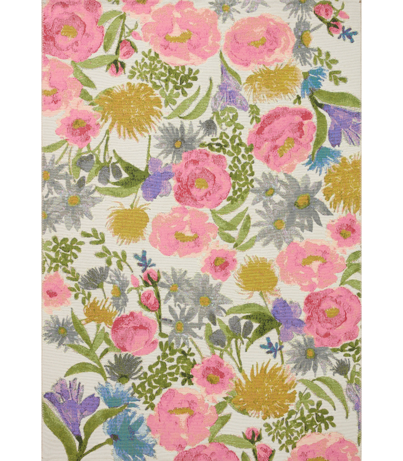 Alfombra Botanical 01 Ivory | Multi (Exterior)