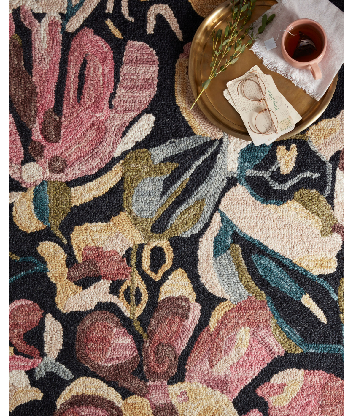 Alfombra Belladonna 01 Black | Berry