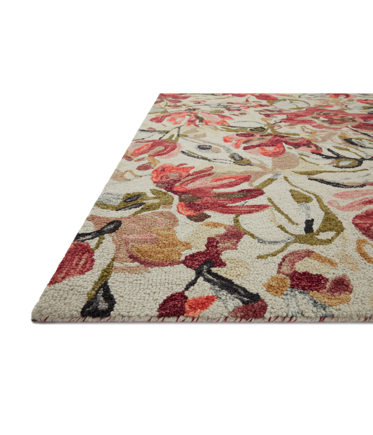 Alfombra Belladonna 01 Ivory | Raspberry
