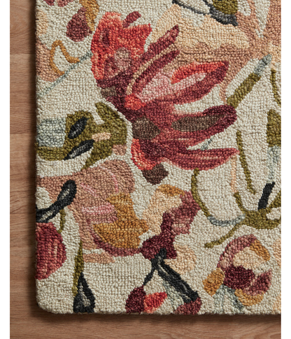 Alfombra Belladonna 01 Ivory | Raspberry