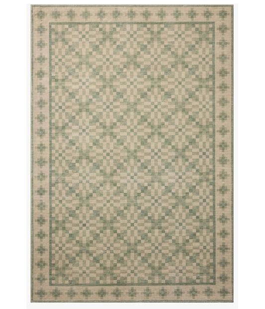 Alfombra Bobby 01 Beige | Green Chris Loves Julia × Loloi