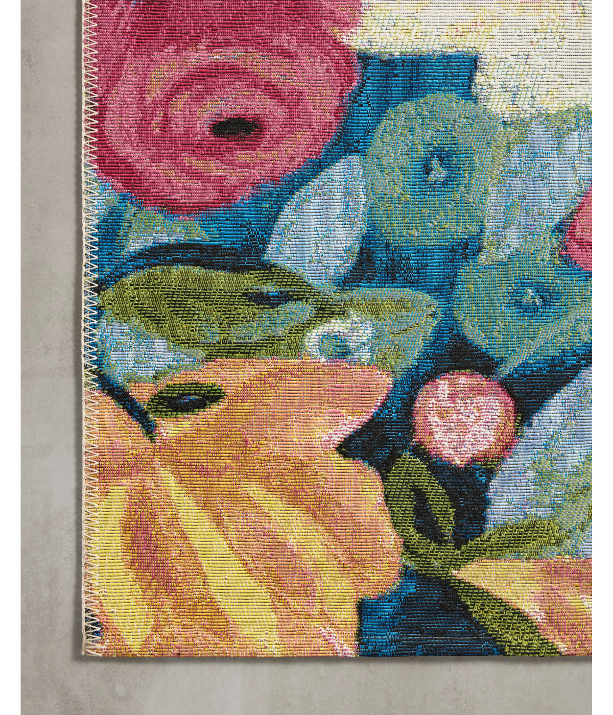 Alfombra Botanical 02 Navy | Multi (Exterior)