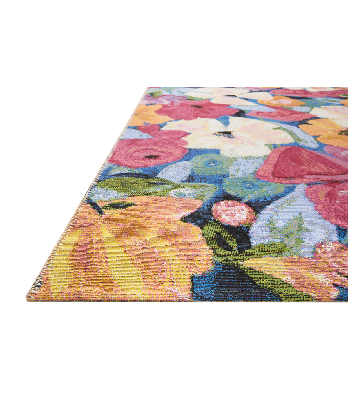 Alfombra Botanical 02 Navy | Multi (Exterior)
