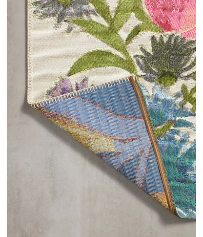 Alfombra Botanical 01 Ivory | Multi (Exterior)
