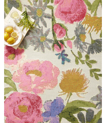 Alfombra Botanical 01 Ivory | Multi (Exterior)