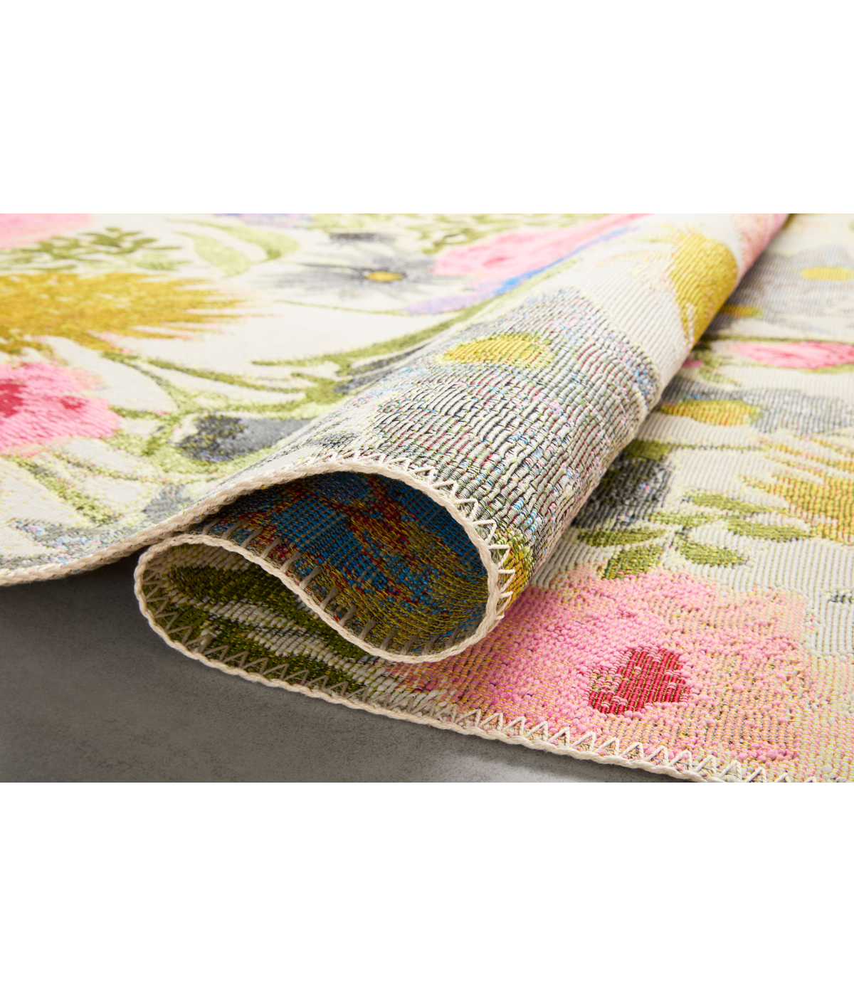 Alfombra Botanical 01 Ivory | Multi (Exterior)
