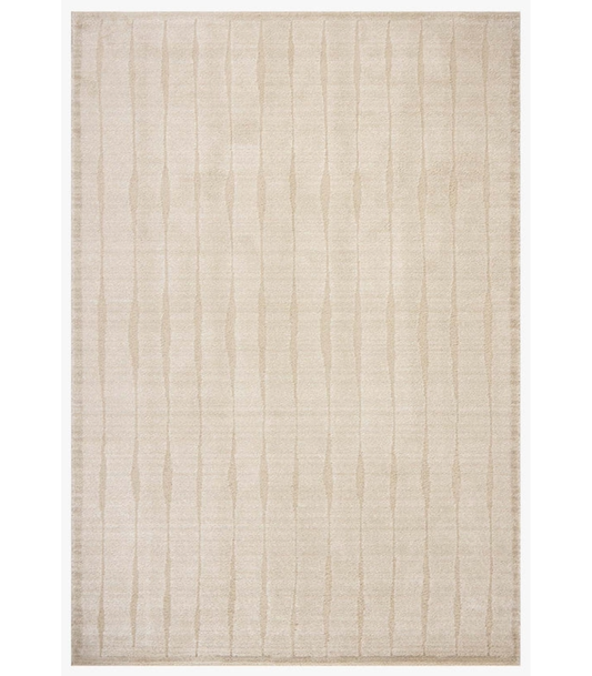 Alfombra Calvin 02 Oatmeal | Ivory by Chris Loves Julia × Loloi (153X229)
