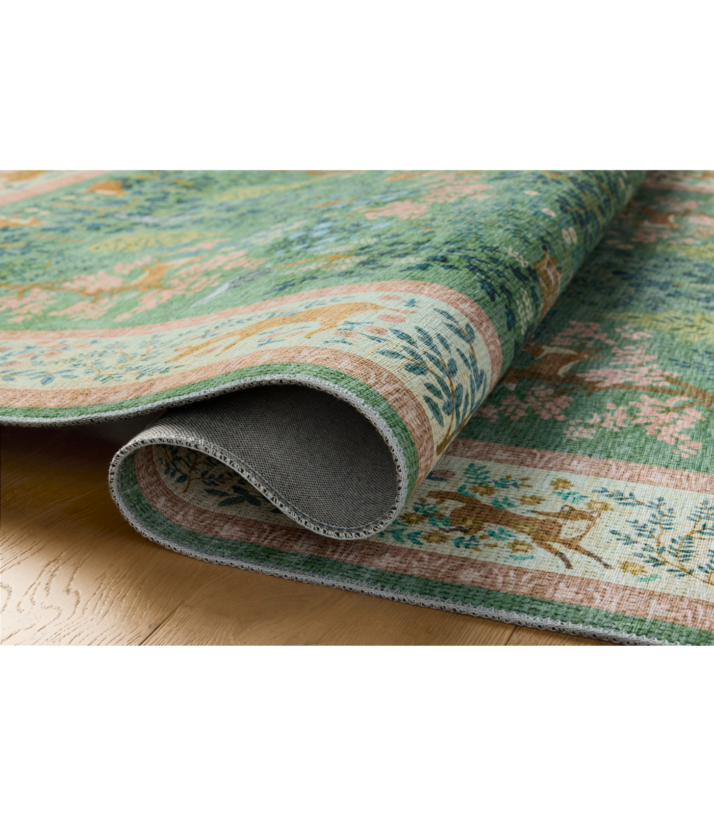 Alfombra Canopy 02 Sage | Blush Rifle Paper Co x Loloi (229X290)