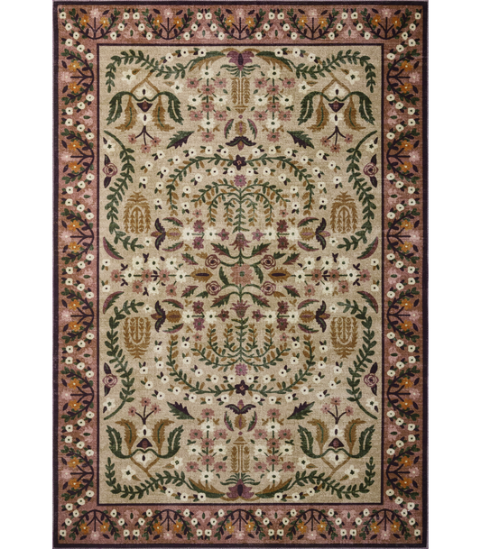 Alfombra Canopy 03 Aubergine Rifle Paper Co x Loloi (262X354)