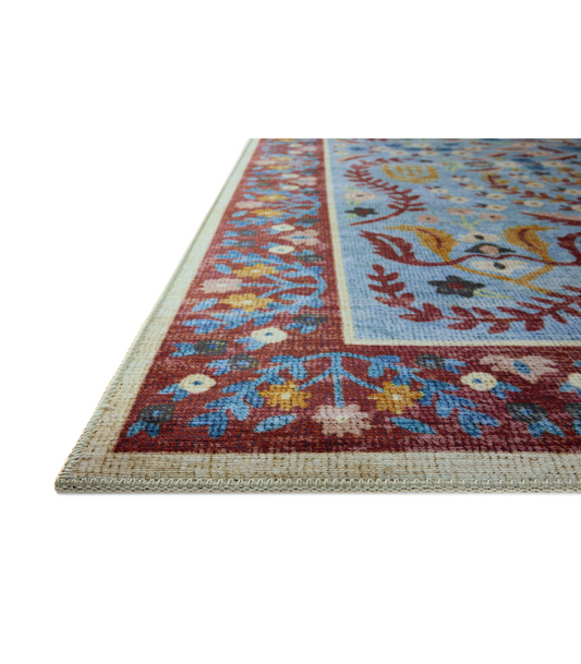 Alfombra Canopy 03 Red | Blue Rifle Paper Co x Loloi (77x229)