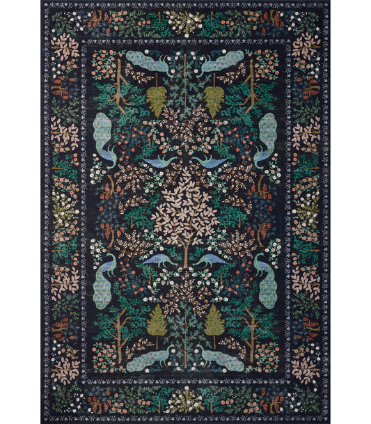 Alfombra Canopy 05 Charcoal Rifle Paper Co x Loloi (182X274)