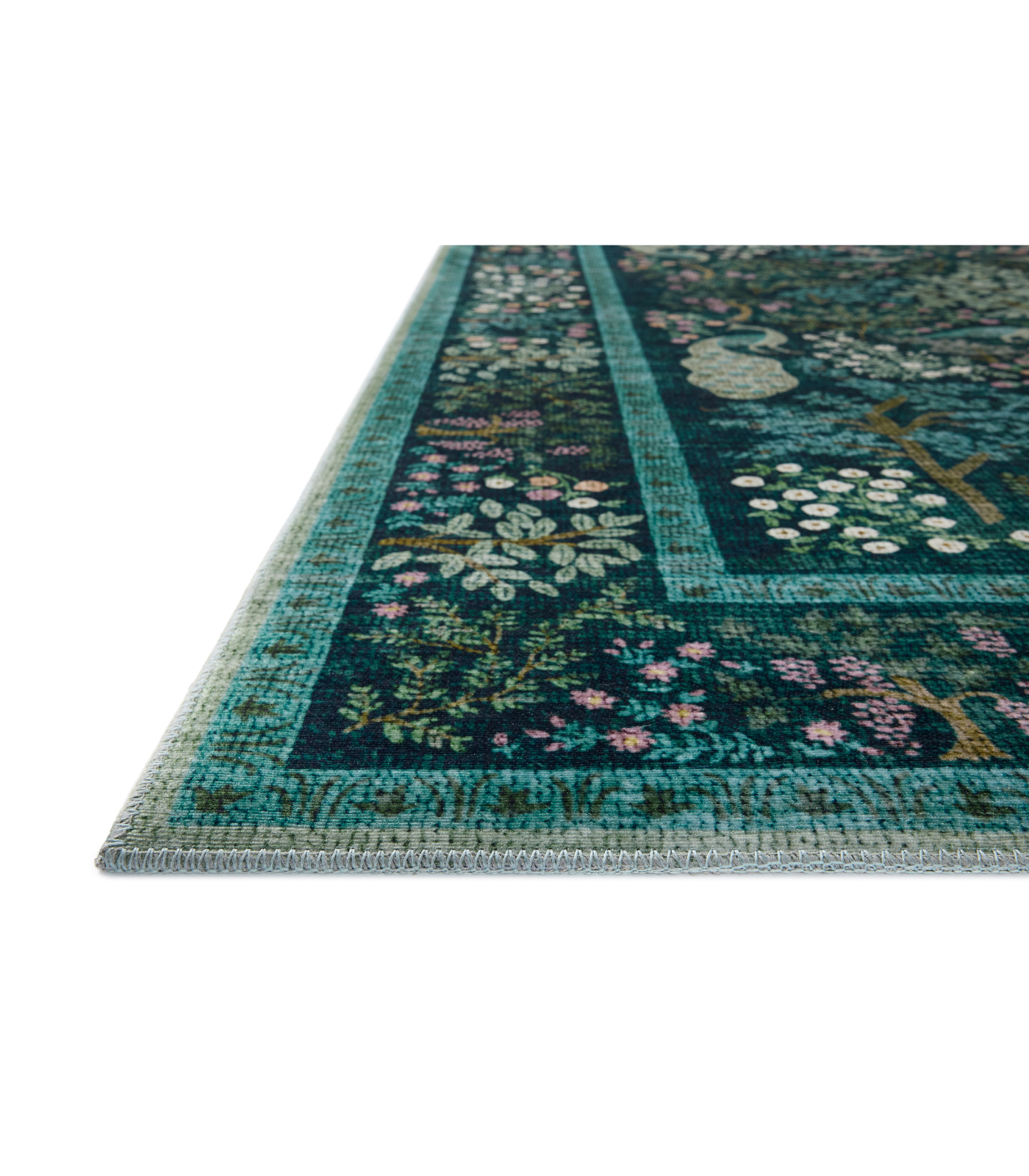 Alfombra Canopy 05 Teal Rifle Paper Co x Loloi (229X290)