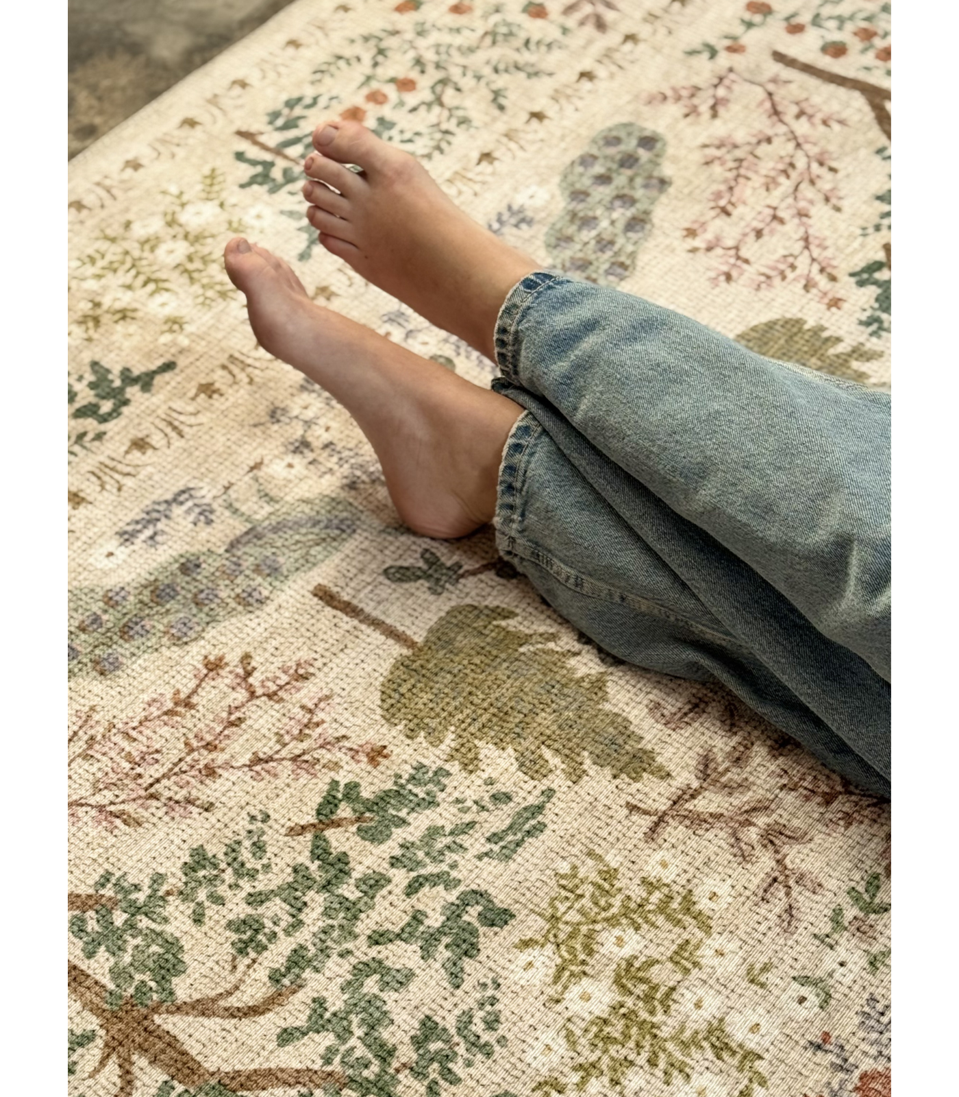 Alfombra Canopy 05 Cream | Rifle Paper Co x Loloi